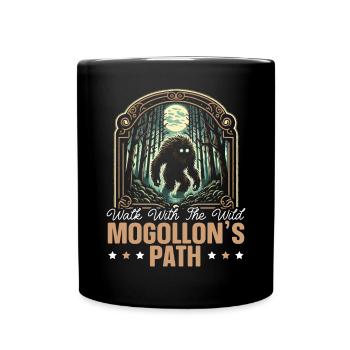 Mogollon Monster Mythical Cryptozoology Cryptid - Full Colour Mug - black - Front