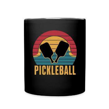 Pickleball für einen Pickleballspieler - Tasse einfarbig - Schwarz - Vorne