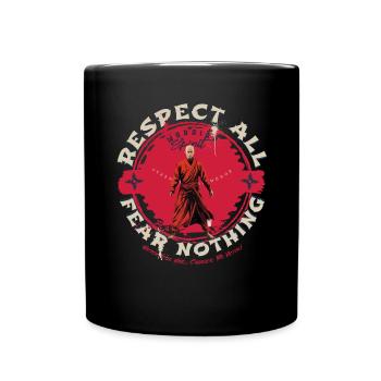 Mysteriöser Ninja-Krieger Respect All für einen - Tasse einfarbig - Schwarz - Vorne