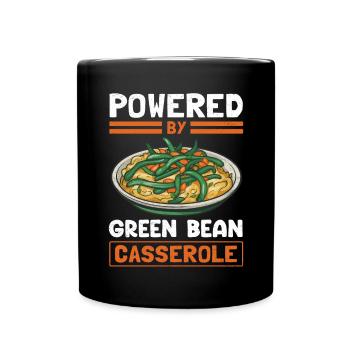 Casserole de haricots verts Casserole de haricots cadeau - Mug uni - noir - Devant