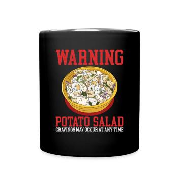 Salade de pommes de terre Salade de pommes de terre cadeau - Mug uni - noir - Devant