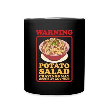 Salade de pommes de terre Härdöpfelsalat Cadeau - Mug uni - noir - Devant