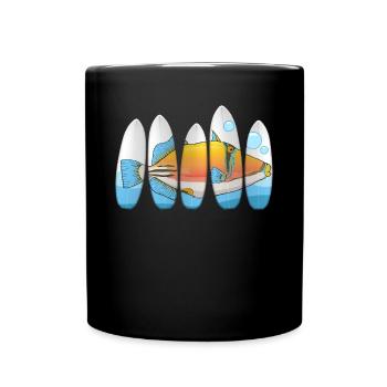 Humuhumunukunukuapua’a pousseur de récif hawaïen - Mug uni - noir - Devant
