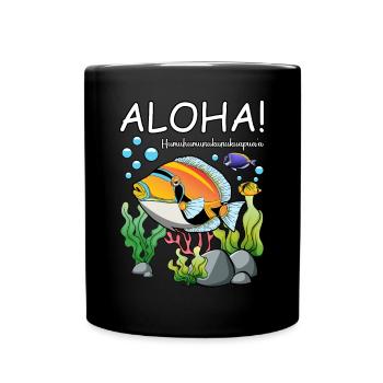 Humuhumunukunukuapua'a Hawaiian Reef Pusher - Full Colour Mug - black - Front