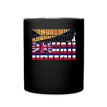 Humuhumunukunukuapua’a pousseur de récif hawaïen - Mug uni - noir - Devant
