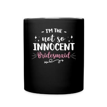 Junggesellin - Tasse einfarbig - Schwarz - Vorne
