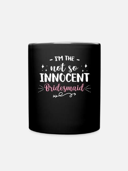 Junggesellin - Tasse einfarbig - Schwarz