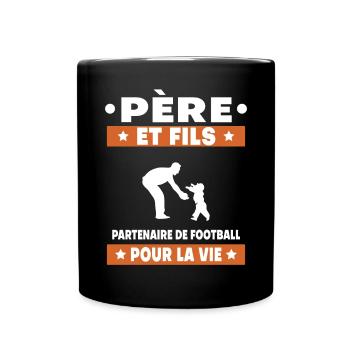 Father and Son Dad Duo Man Team Life Gift Dad - Full Colour Mug - black - Front