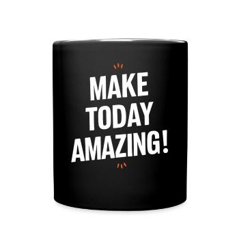 Do Incredibly Positive Thinking Today - Full Colour Mug - black - Front