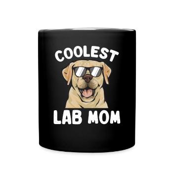 Labrador Retriever jaune - Mug uni - noir - Devant