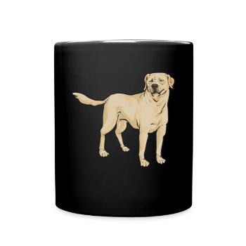 Labrador Retriever jaune - Mug uni - noir - Devant