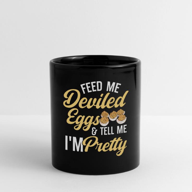 Gefüllte Eier Deviled Eggs Tasse einfarbig