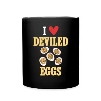 Oeufs farcis Oeufs farcis - Mug uni - noir - Devant