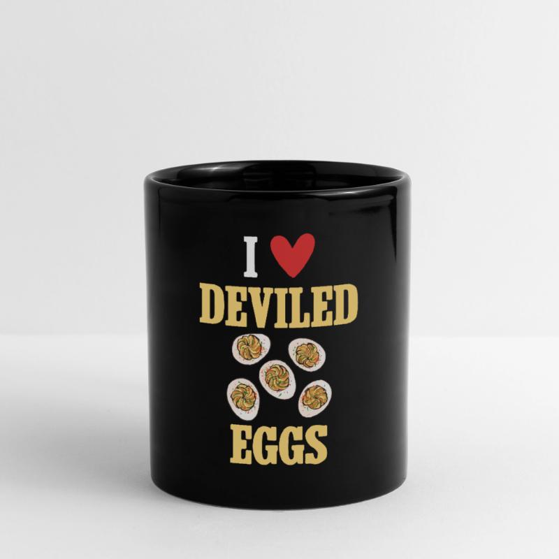 Gefüllte Eier Deviled Eggs Tasse einfarbig