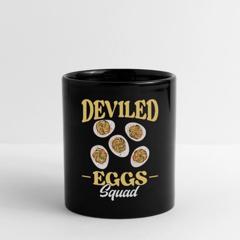 Gefüllte Eier Deviled Eggs Tasse einfarbig
