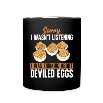 Oeufs farcis Oeufs farcis - Mug uni - noir - Devant