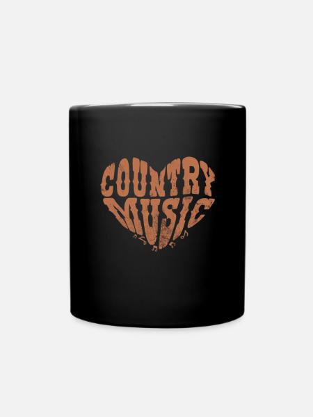 Country - Tasse einfarbig - Schwarz
