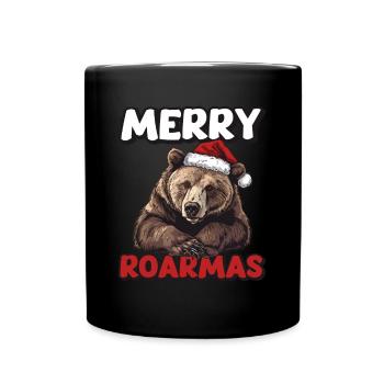 Grizzly Ours Brun Noël - Mug uni - noir - Devant
