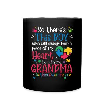 Autismus Awareness Day Autist Geschenk - Tasse einfarbig - Schwarz - Vorne