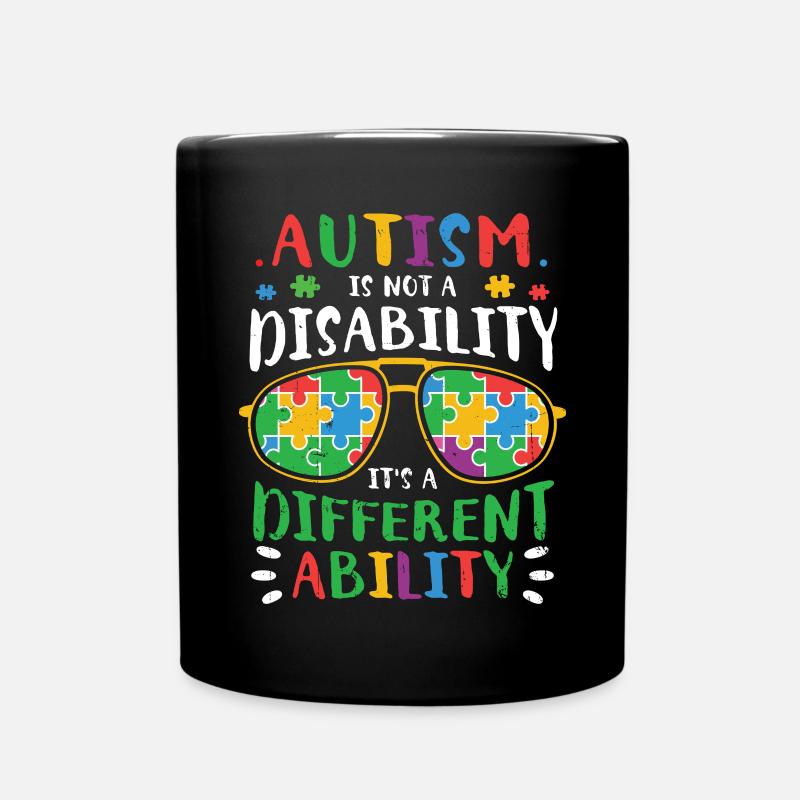 Autismus - Tasse einfarbig - Schwarz