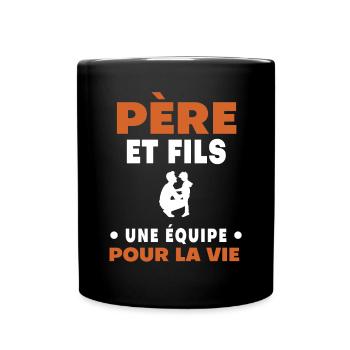 Father Son Father's Day Duo Man - Full Colour Mug - black - Front
