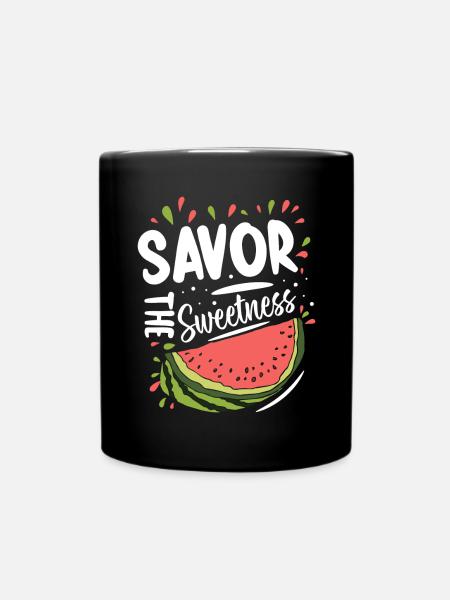 Melon Gift - Tasse einfarbig - Schwarz