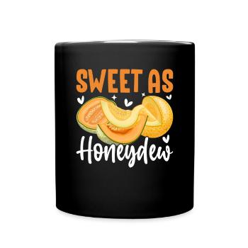 Melon Gift - Tasse einfarbig - Schwarz - Vorne