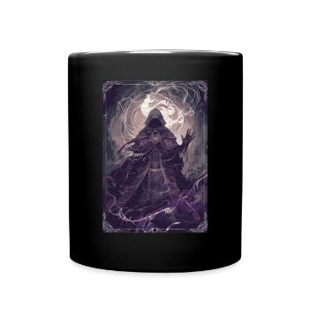 Der Zauberer Tarot - Tasse einfarbig - Schwarz - Vorne