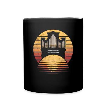 Cadeau d’orgue à tuyaux - Mug uni - noir - Devant