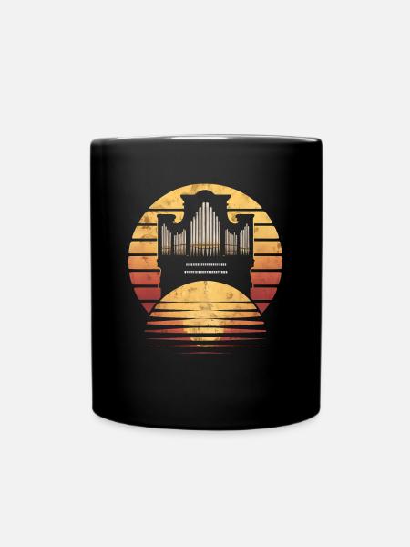 Pfeifenorgel Geschenk - Tasse einfarbig - Schwarz