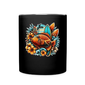 Humuhumunukunukuapua'a Hawaiian Reef Pusher - Full Colour Mug - black - Front