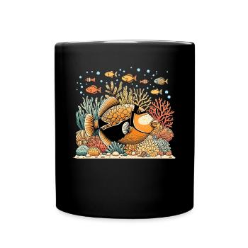 Humuhumunukunukuapua’a Pousseur de récif hawaïen - Mug uni - noir - Devant