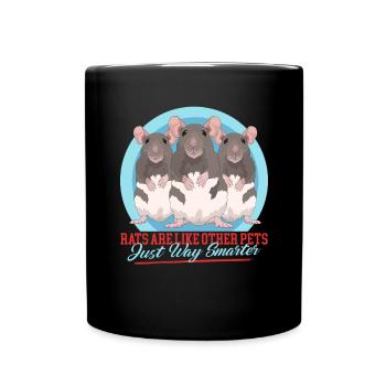 Rats, Rat Lover, Rat Owner, Gift - Full Colour Mug - black - Front