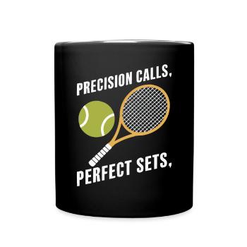 Tennis Umpire Ref Sports Game Official Referee - Full Colour Mug - black - Front