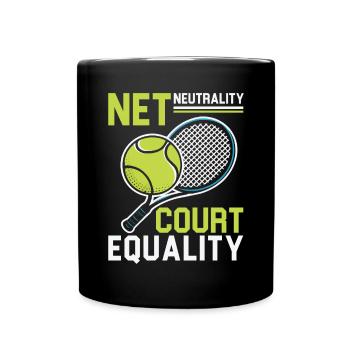Tennis Umpire Ref Sports Game Official Referee - Full Colour Mug - black - Front
