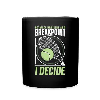 Tennis Umpire Ref Sports Game Official Referee - Full Colour Mug - black - Front