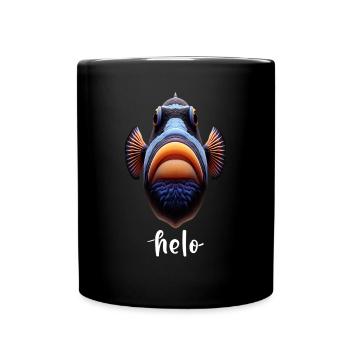 Humuhumunukunukuapua'a Hawaiianischer Riff-Drücker - Tasse einfarbig - Schwarz - Vorne