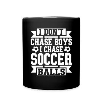 Soccer Girl Teen Soccer Lover Player - Full Colour Mug - black - Front