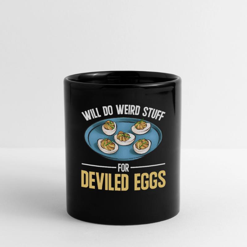 Gefüllte Eier Deviled Eggs Tasse einfarbig