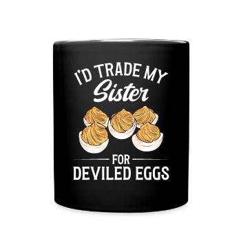 Oeufs farcis Oeufs farcis - Mug uni - noir - Devant