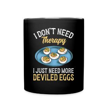 Oeufs farcis Oeufs farcis - Mug uni - noir - Devant