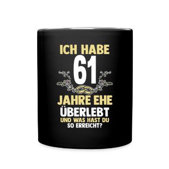 Mariage Ormes Mariage 61 ans Mariage - Mug uni - noir - Devant