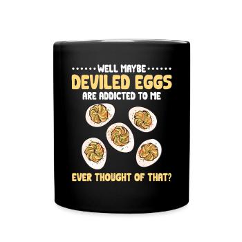 Oeufs farcis Oeufs farcis - Mug uni - noir - Devant
