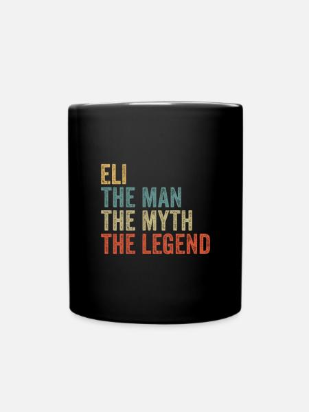 Eli the man the myth - Tasse einfarbig - Schwarz
