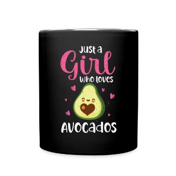 Avocado - Tasse einfarbig - Schwarz - Vorne