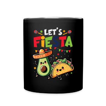 Avocado Guacamole Vegan Geschenk - Tasse einfarbig - Schwarz - Vorne