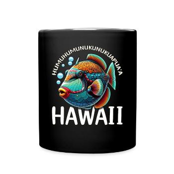 Humuhumunukunukuapua'a Hawaiian Reef Triggerfish - Full Colour Mug - black - Front