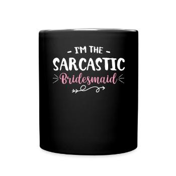 Junggesellin - Tasse einfarbig - Schwarz - Vorne