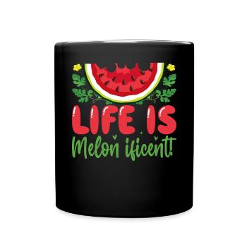 Melon Gift - Tasse einfarbig - Schwarz - Vorne