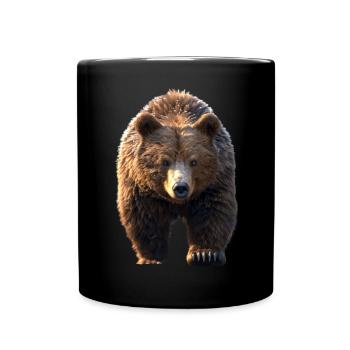 Brown Bear, Grizzly Bear, Bear Brothers, Dad, Wild Bears - Full Colour Mug - black - Front